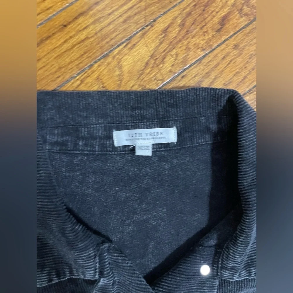 12th Tribe Corduroy Workwear Cabincore Shacket - one size - Picture 2 of 5